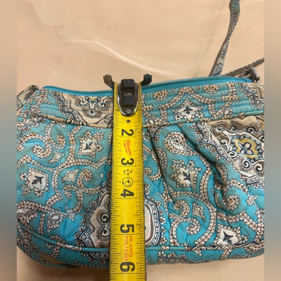 Vera Bradley‎ Frannie Turquoise Crossbody Bag with Paisley Design - Picture 4 of 16